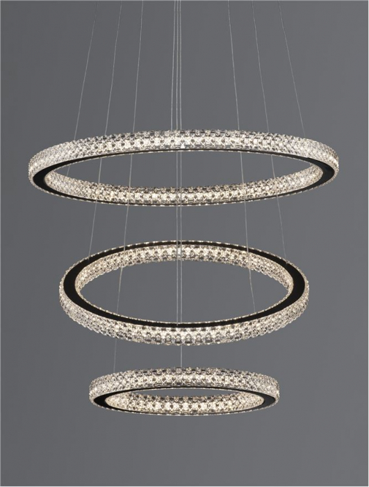 9748158 Lustra Nova Luce GINEVRA LED 69W 3900lm 3000K Aluminium & Acrylic Sandy Black Dimabil Triac IP20 [9]