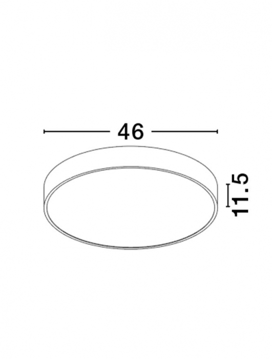 9756722 Plafoniera Nova Luce SOTTO LED 40W 1964lm 2700-3500-5000K Aluminium & Acrylic Sandy Black Dimabil CCT IP20 [3]
