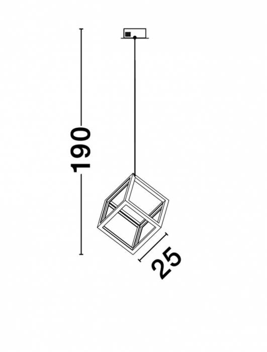 9818252 Suspensie Nova Luce GABBIA LED 45W 3375lm 3000K IP20 Aluminiu/Silicon Gold NOVALUCE [4]