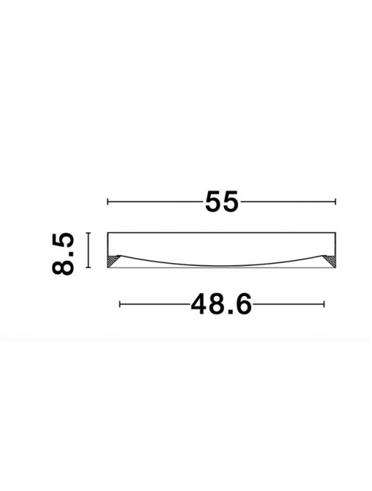 9818452 Plafoniera Nova Luce LUTON LED 47W 3525lm 3000K IP20 Aluminiu Matt Sandy Black NOVALUCE [7]