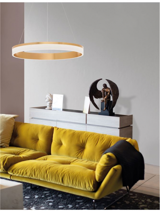 9818481 Suspensie Nova Luce COURTEZ LED 45W 3375lm 3000K IP20 Aluminiu/Acril Bronze [3]