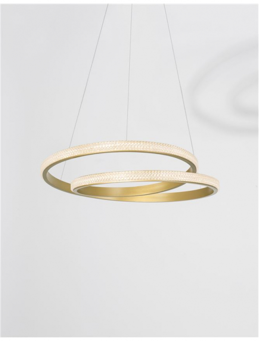 9818510 Suspensie Nova Luce GRANIA LED 25W 1900lm 3000K IP20 Aluminiu/Acril Matt Gold [3]