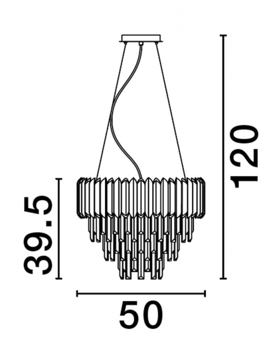 9824075 Lustra Nova Luce MAGNOLIA E14 6x5W   Aluminium & Crystal Gold  IP20 [3]
