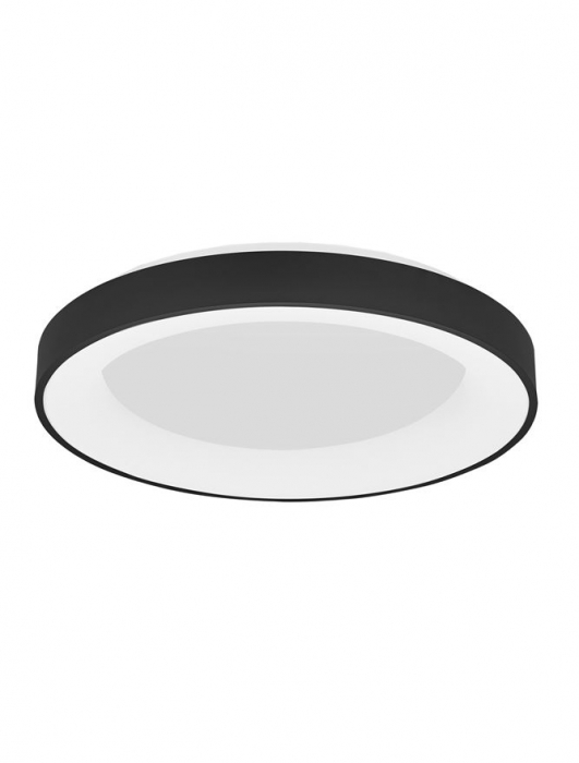 9853042 Plafoniera Nova Luce RANDO SMART LED 50W 2864lm 3000K Aluminium & Acrylic Sandy Black Dimabil CCT IP20 [1]