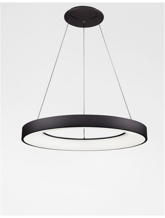 9853044 Lustra Nova Luce RANDO SMART LED 50W 2864lm 3000K Aluminium & Acrylic Sandy Black Dimabil CCT IP20 [3]