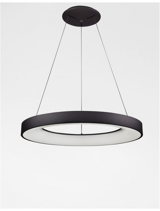 9853044 Lustra Nova Luce RANDO SMART LED 50W 2864lm 3000K Aluminium & Acrylic Sandy Black Dimabil CCT IP20 [4]
