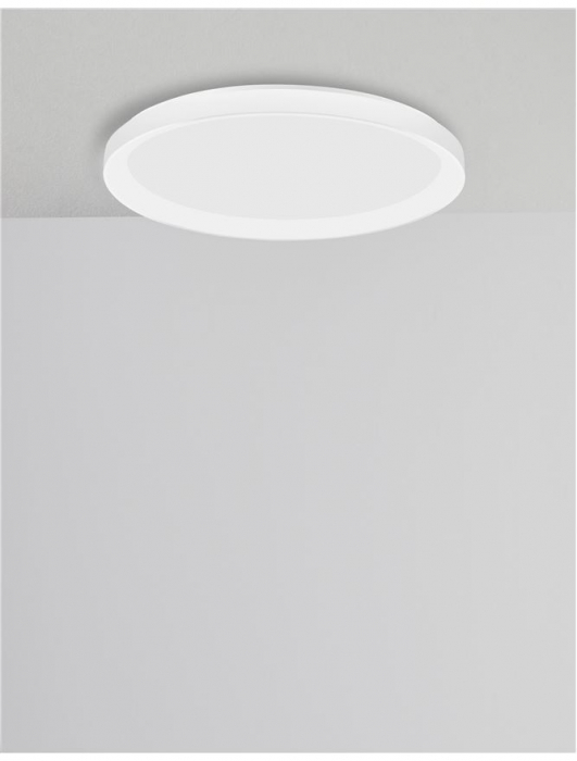 9853671 Plafoniera Nova Luce PERTINO LED 30W 1785lm 3000K Aluminium & Acrylic Sandy White Dimabil Triac IP20 [4]