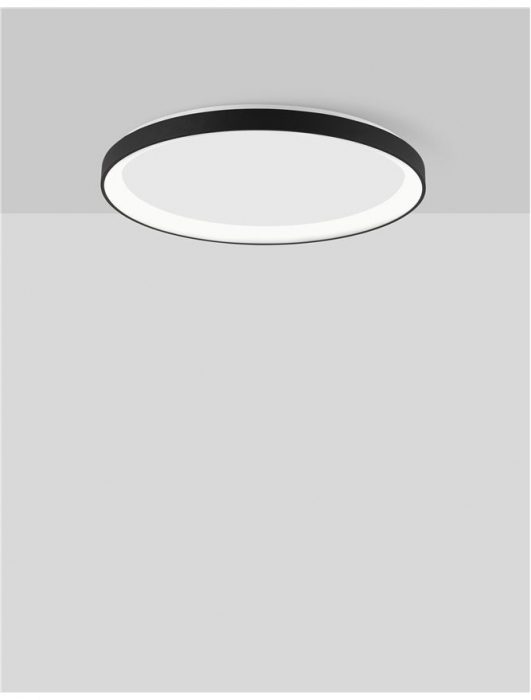 9853674 Plafoniera Nova Luce PERTINO LED 40W 2554lm 3000K Aluminium & Acrylic Sandy Black Dimabil Triac IP20 [3]