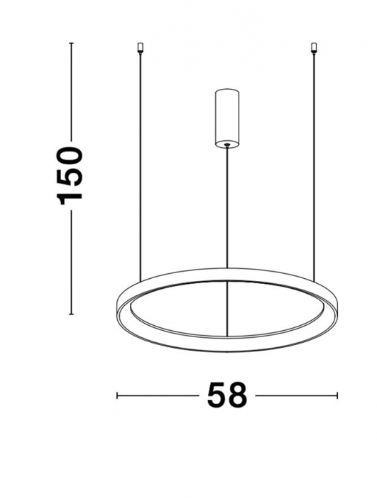 9853683 Suspensie Nova Luce PERTINO LED 48W 2880lm 3000K IP20 Aluminiu/Acril Sandy White NOVALUCE [6]