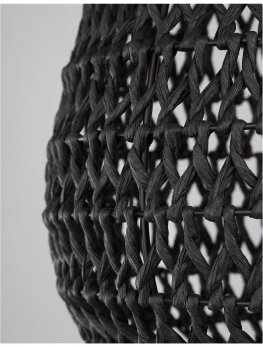 9858713 Pendul Nova Luce GRIFFIN E27 1x12W   Paper Black  IP20 [5]