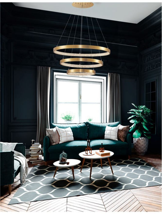 9862853 Suspensie Nova Luce PRESTON LED 112W 4731lm 3000K IP20 Aluminiu/Acril  Antique Gold Brass NOVALUCE [3]