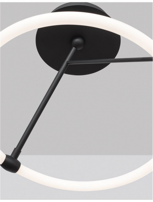9892162 Plafoniera Nova Luce JANUS LED 21W 1900lm 3000K IP20 Aluminiu/Acril Sandy Black [2]