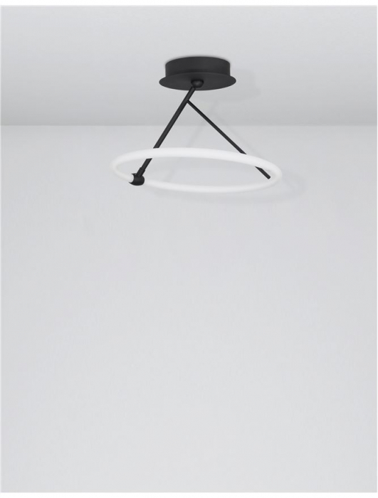 9892162 Plafoniera Nova Luce JANUS LED 21W 1900lm 3000K IP20 Aluminiu/Acril Sandy Black [3]