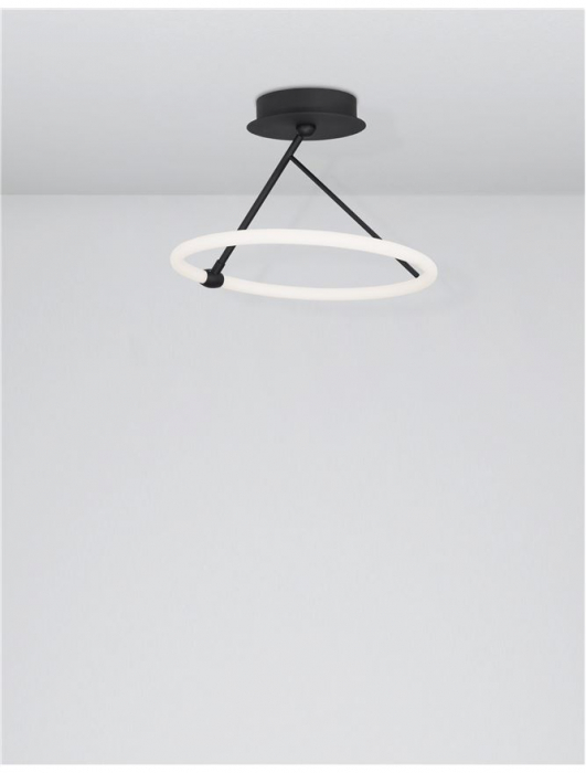 9892162 Plafoniera Nova Luce JANUS LED 21W 1900lm 3000K IP20 Aluminiu/Acril Sandy Black [4]