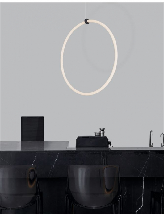 9892163 Suspensie Nova Luce GIRDINO LED 30W 2700lm 3000K IP20 Aluminiu/Acril Sandy Black [6]