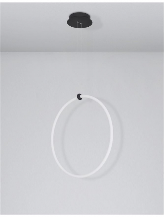 9892163 Suspensie Nova Luce GIRDINO LED 30W 2700lm 3000K IP20 Aluminiu/Acril Sandy Black [2]