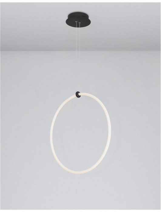 9892163 Suspensie Nova Luce GIRDINO LED 30W 2700lm 3000K IP20 Aluminiu/Acril Sandy Black [3]