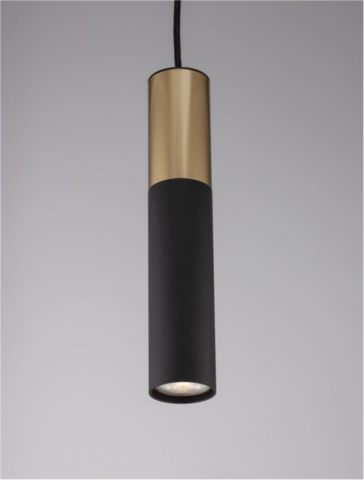 9911523 Pendul Nova Luce PONGO GU10 1x10W   Aluminium Sandy Black & Gold  IP20 [9]