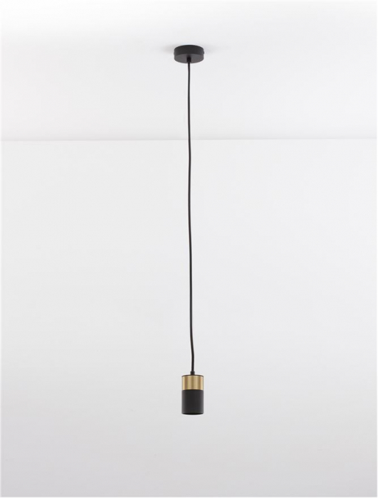 9911524 Pendul Nova Luce PONGO GU10 1x10W   Aluminium Sandy Black & Gold  IP20 [3]