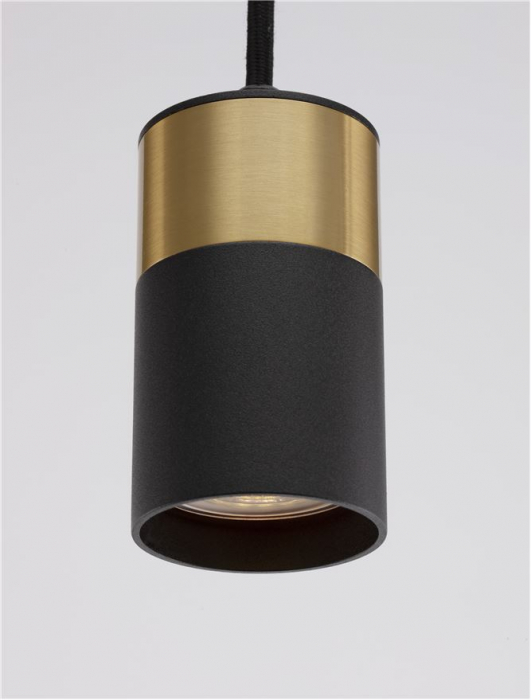 9911524 Pendul Nova Luce PONGO GU10 1x10W   Aluminium Sandy Black & Gold  IP20 [5]