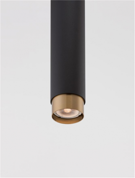 9911525 Pendul Nova Luce PONGO GU10 1x10W   Aluminium Sandy Black & Gold  IP20 [6]
