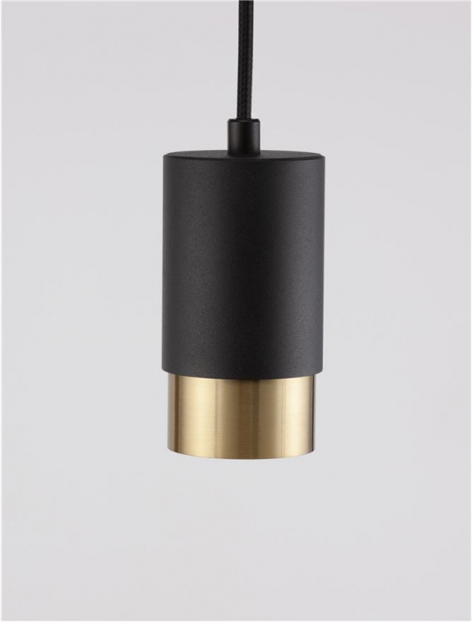 9911526 Pendul Nova Luce PONGO GU10 1x10W   Aluminium Sandy Black & Gold  IP20 [6]