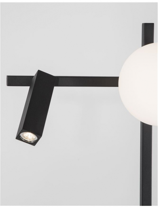 9919532 Lampadar Nova Luce JOLINE LED 9W 650lm 3000K IP20 Glass/Metal Sandy Black White Opal [3]
