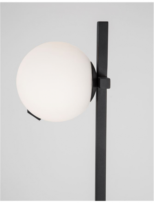 9919532 Lampadar Nova Luce JOLINE LED 9W 650lm 3000K IP20 Glass/Metal Sandy Black White Opal [4]