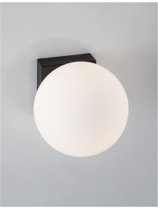 9919601 Aplica Nova Luce JOLINE LED 6W 445lm 3200K Metal/Aluminium & Opal Glass Sandy Black Nedimabil IP20 [2]