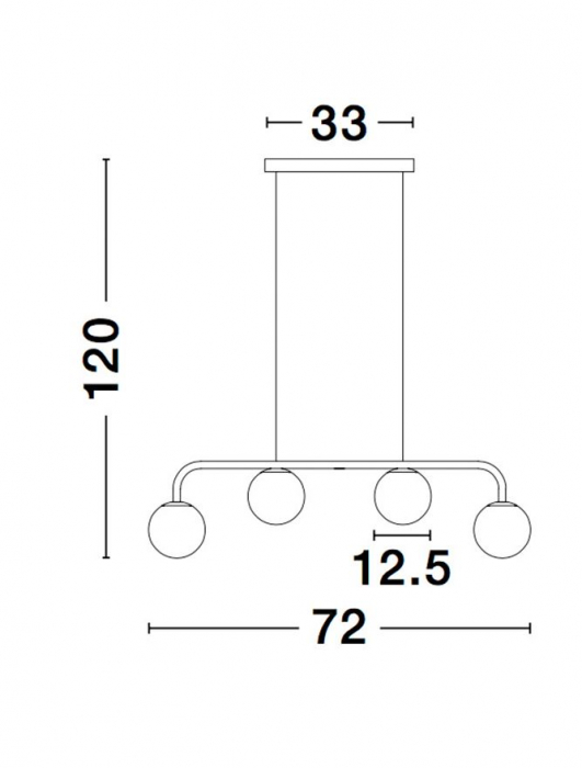 9919604 Suspensie Nova Luce JOLINE LED 32W 2060lm 3200K IP20 Aluminiu & Sticla Sandy Black Opal NOVALUCE [5]