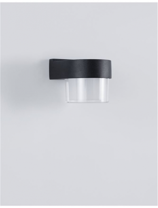 9925665 Aplica Nova Luce DARF LED 5W 420lm 3000K IP65 Aluminium ABS Diffuser Sandy Black CRI>80 Beam Angle 104° Light Down [3]