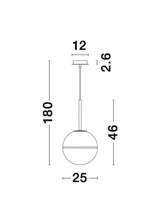 9960612 Pendul Nova Luce CANTONA E27 1x12W IP20 Glass White Opal Gold [5]