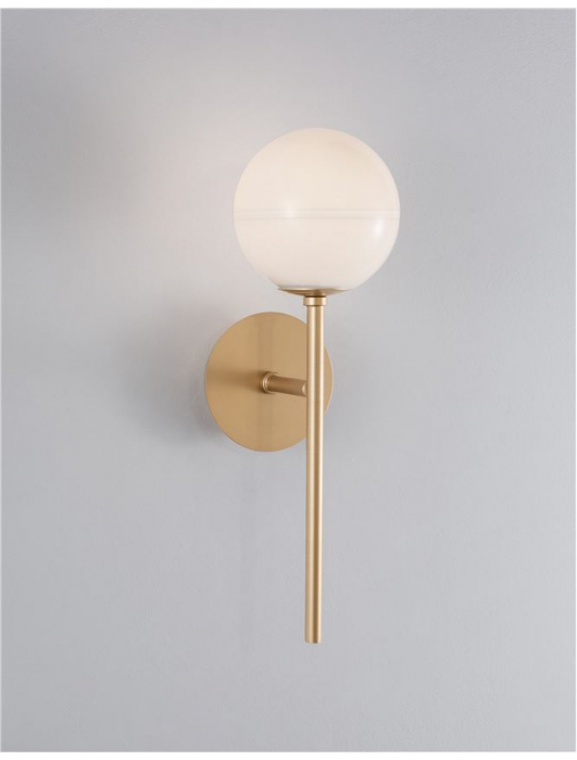 9960617 Aplica Nova Luce CANTONA G9 1x5W IP20 Glass White Opal Gold NOVALUCE [4]