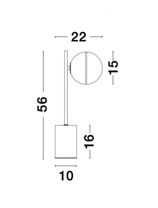 9960618 Veioza Nova Luce CANTONA G9 1x5W IP20 Glass White Opal Gold NOVALUCE [5]