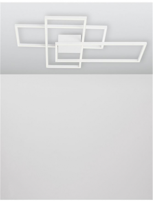 9977001 Plafoniera Nova Luce BILBAO LED 55W 3550lm 3000K IP20 Aluminiu/Acril White NOVALUCE [3]