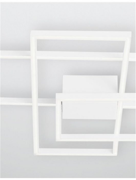 9977001 Plafoniera Nova Luce BILBAO LED 55W 3550lm 3000K IP20 Aluminiu/Acril White NOVALUCE [5]