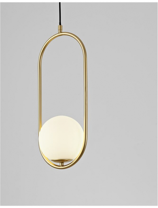 9988170 Pendul Nova Luce OBITAR G9 1x5W IP20 Glass/Metal Opal Brass Gold [2]