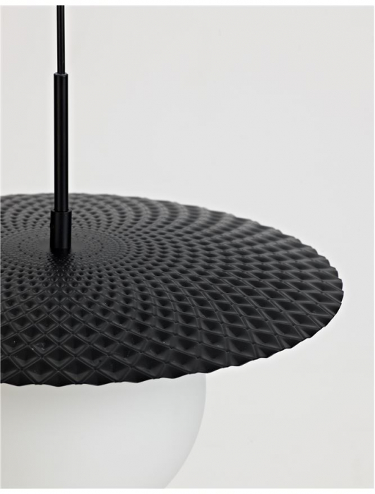 9988380 Pendul Nova Luce OBBIT E27 1x12W   Metal Matt Black  IP20 [3]