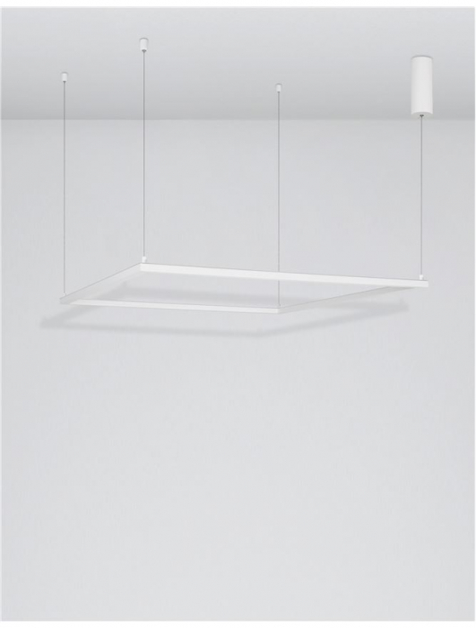 9990731 Lustra Nova Luce ETERNA LED 50W 3818lm 3000K Aluminium & Acrylic Sandy White Dimabil Triac IP20 [3]