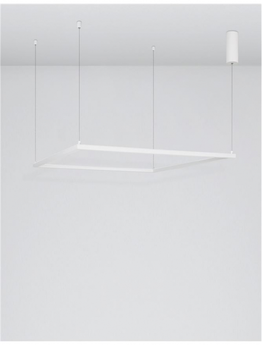 9990731 Lustra Nova Luce ETERNA LED 50W 3818lm 3000K Aluminium & Acrylic Sandy White Dimabil Triac IP20 [4]