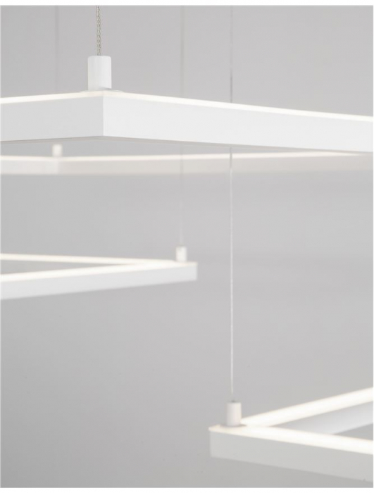 9990731 Lustra Nova Luce ETERNA LED 50W 3818lm 3000K Aluminium & Acrylic Sandy White Dimabil Triac IP20 [6]