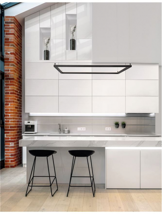 9990732 Lustra Nova Luce ETERNA LED 50W 3818lm 3000K Aluminium & Acrylic Sandy Black Dimabil Triac IP20 [2]
