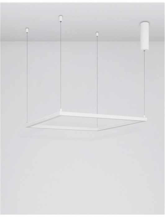 9990733 Lustra Nova Luce ETERNA LED 40W 3000lm 3000K Aluminium & Acrylic Sandy White Dimabil Triac IP20 [4]
