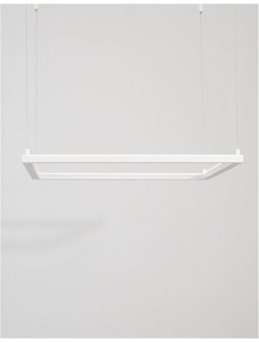 9990733 Lustra Nova Luce ETERNA LED 40W 3000lm 3000K Aluminium & Acrylic Sandy White Dimabil Triac IP20 [2]