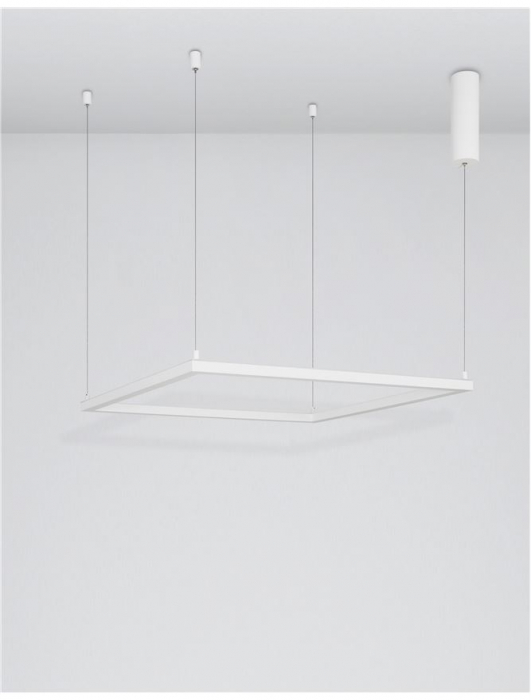 9990733 Lustra Nova Luce ETERNA LED 40W 3000lm 3000K Aluminium & Acrylic Sandy White Dimabil Triac IP20 [3]