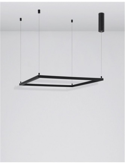9990734 Lustra Nova Luce ETERNA LED 40W 3000lm 3000K Aluminium & Acrylic Sandy Black Dimabil Triac IP20 [3]
