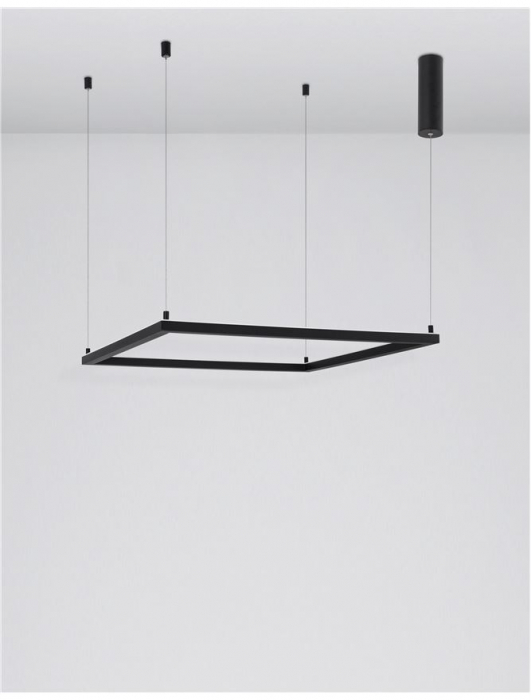 9990734 Lustra Nova Luce ETERNA LED 40W 3000lm 3000K Aluminium & Acrylic Sandy Black Dimabil Triac IP20 [4]