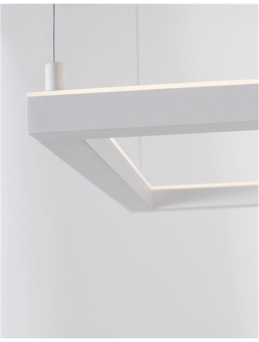 9990735 Lustra Nova Luce ETERNA LED 30W 2188lm 3000K Aluminium & Acrylic Sandy White Dimabil Triac IP20 [5]