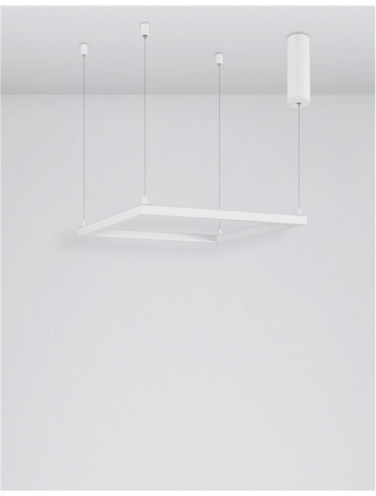 9990735 Lustra Nova Luce ETERNA LED 30W 2188lm 3000K Aluminium & Acrylic Sandy White Dimabil Triac IP20 [3]