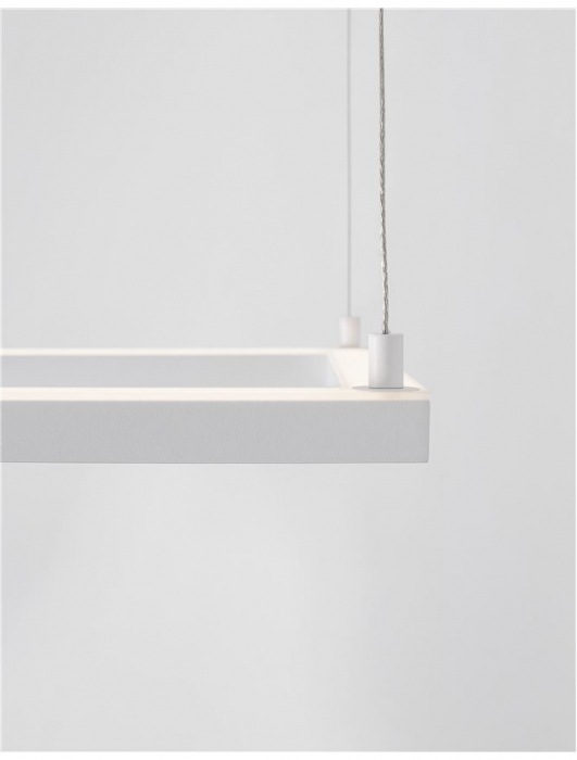 9990735 Lustra Nova Luce ETERNA LED 30W 2188lm 3000K Aluminium & Acrylic Sandy White Dimabil Triac IP20 [2]